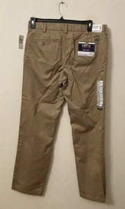 Nuevos con etiquetas Pantalones Chinos Americanos Izod Sin Hierro Frontal Plano Recto Talla 34 x 32 Beige para Hombre - Imagen 1 de 8