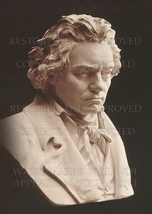 Foto 8x10 de 1812 escultura de la vida: Ludwig van Beethoven, compositor musical - Imagen 1 de 1