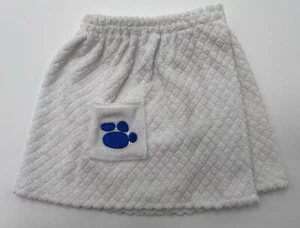 Build a Bear Terry Cloth Wrap Robe Pool Beach Shower Spa Towel White BAB Pocket - Picture 1 of 5