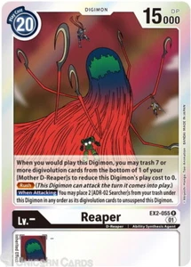 Tarjeta Digimon EX2-055 Reaper rara como nueva - Imagen 1 de 1