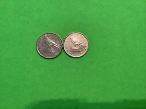 FREE SHIPPING 2 Old Rare 50 Forint, 1995 Hungary Coins - Picture 1 of 3