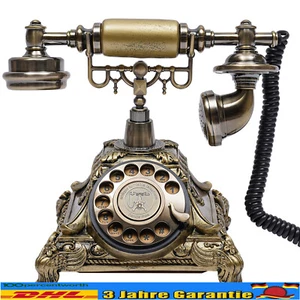 Festnetztelefon, Nostalgie Schnurgebunden Retro Telefon Tischtelefon Haustelefon - Zdjęcie 1 z 14