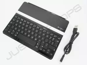 Logitech Ultrathin Bluetooth Keyboard Cover US English Apple iPad 2 3 w/ Cable - Picture 1 of 4