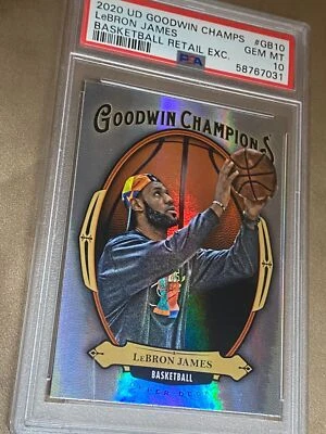 2020 UD Goodwin Champs LeBron James Basketball Retail Exc. #GB10 PSA 10 Gem MT - Image 1 of 2