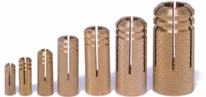 Fischer MS Messing Spreiz Dübel mit metrischem Innengewinde alle Größen - Bild 1 von 8