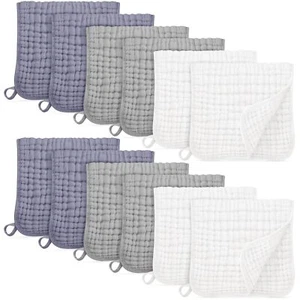 Muslin Burp Cloths for Baby 100% Cotton Burping Cloths for Boys Girls Large 2... - Picture 1 of 7