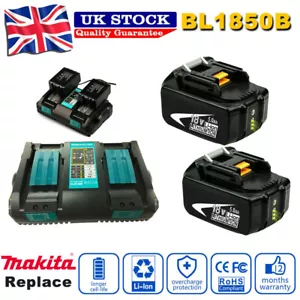 BL1850B Akku 5,0 AH für 18 V Makita Tools LXT BL1860 Lithium-Ionen mit Ladegerät NEU - Bild 1 von 29