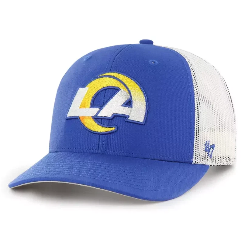 Los Angeles Rams '47 Brand Blue Trucker Fitted S/M