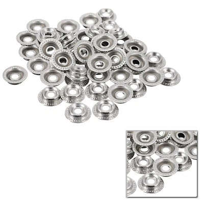 Chiusure A Pressione In Argento Per Fai Da Te In Pelle Giacca Artigianato 15mm - Immagine 1 di 4