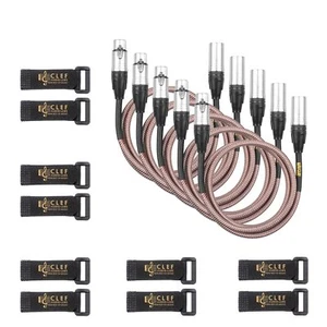 Clef Audio Labs XLR Male to XLR Female, Copper Braided -3FT-5PK - Picture 1 of 5