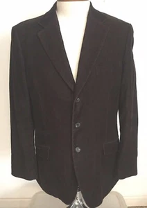 H&M Corduroy DARK Brown MEN'S Sports Coat JACKET Size 44 EUR 54 - Picture 1 of 7