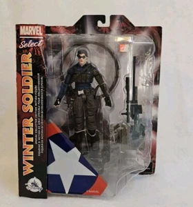 Disney Store Marvel Diamond Select Legends SOLDATO D'INVERNO Bucky Barnes Nuovo - Foto 1 di 10