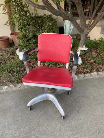 GOODFORM Mid Century INDUSTRIAL Aluminum Office Chair Tanker Cover