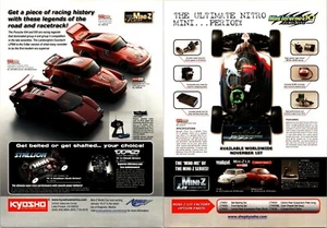 Kyosho Mini-Z Inferno ST Print Ad Wall Art Decor Porsche Lamborghini - Picture 1 of 1