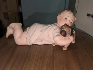 rare Porcelain Piano Bay w/ dog - Picture 1 of 5