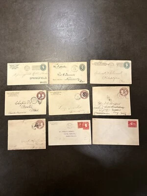 Early Stamped Envelope Lot Of 9 U311, U349, U385, U526 High Catalog!! - Image 1 of 4