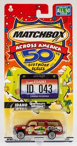 2002 Matchbox Across America 2000 Chevrolet® Suburban™ DARK RED | IDAHO | FSC - Picture 1 of 1