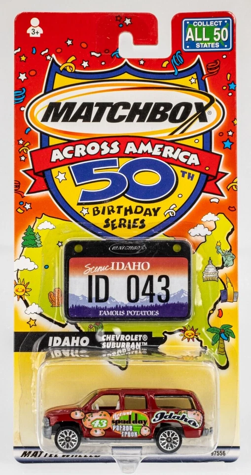 2002 Matchbox Across America 2000 Chevrolet® Suburban™ DARK RED | IDAHO | FSC - Image 1 of 1
