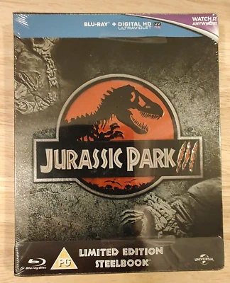 Jurassic Park III Limited Edition Blu-ray Steelbook *With Sam Neill & Laura Dern - Image 1 of 4