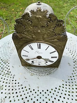 Comtoise Mouvement Horloge Fronton Soleil Vintage Grosse Cloche Horlogerie • 17.50€