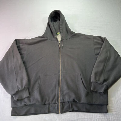 VINTAGE Cabelas Sweatshirt Mens 3XL Tall Green Thermal Lined Full Zip Hoodie - Image 1 of 4