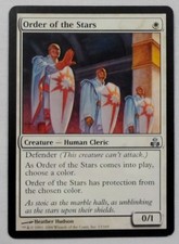 MAGIC THE GATHERING MTG 2006 GUILDPACT WHITE ORDER OF THE STARS CREATURE CARD