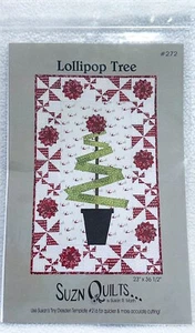 "Edredón de árbol de piruleta acolchado # 272 patrón de Suzn Quilts 23"" X 36,5"" nuevo sin cortar" - Imagen 1 de 3