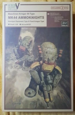 Ma.k. Japan Maschinen Krieger 2x Model kits MK44 AMMOKNIGHTS 1/20 Ma.K. Hasegawa - Immagine 1 di 4