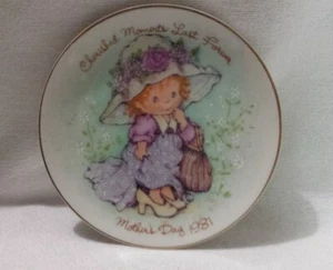 Mothers Day Plate Cherished Moments Last Forever Ginger Collectible 1981 Avon - Picture 1 of 7