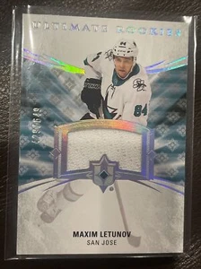 2020-21 UD Ultimate Collection MAXIM LETUNOV RC Rookie Jersey Relic /649 π₯π₯ - Picture 1 of 1