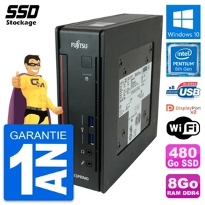 Mini PC Fujitsu Esprimo Q956 Pentium G4400T RAM 8Go SSD 480Go Windows 10 Wifi - Bild 1 von 7