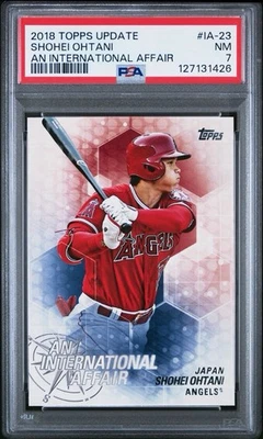 2018 Topps Update Shohei Ohtani International Affair #IA23 PSA 7 - Image 1 of 2