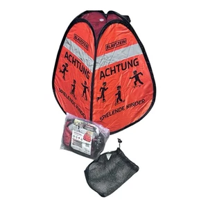 BLAUSTEIN Warnwürfel | Achtung Spielende Kinder | Straßenwarnschild Sicherheit - Bild 1 von 4