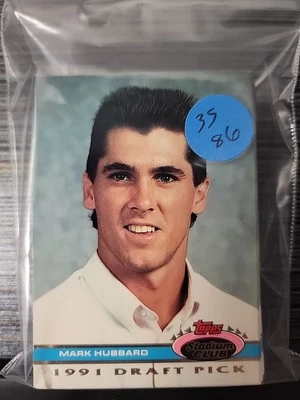 1991 Topps Stadium Club Skydome - Mark Hubbard #90 (RC) - Image 1 of 2