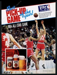 Foto de Larry Bird 1988 cerveza Miller Lite anuncio impreso vintage - Imagen 1 de 7