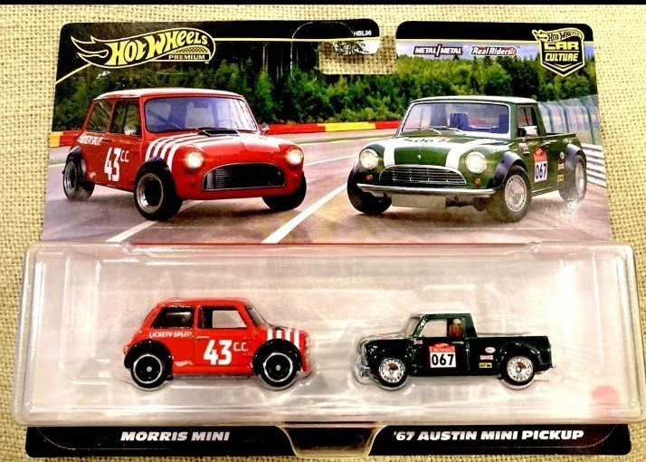 Hotwheels 1/64 🇨🇵 2pack Morris Mini + 67 Austin Mini Pickup de 2025 - Photo 1/1
