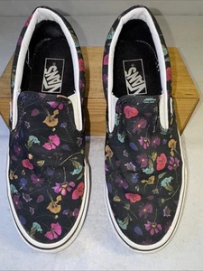 Vans "Off The Wall" klassische Slipper - gepresste Blumen - Größe 8,5 Damen - Bild 1 von 12