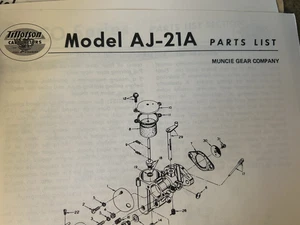 VINTAGE TILLOTSON VERGASER MODELL AJ-21A TEILELISTE VERSAND AM NÄCHSTEN TAG. - Bild 1 von 1