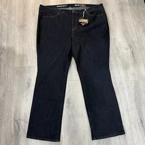 Jeans stivaletto Avenue Denim Barely donna 28 lavaggio medio scuro elasticizzato nuovo con etichette - Foto 1 di 8