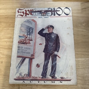 1947 October Spring 3100 NYPD New York City Police Vintage Magazine Cop Oct - Picture 1 of 11