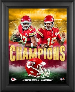 Kansas City Chiefs Framed 13" x 16" 2024 AFC Champions Collage - Picture 1 of 1