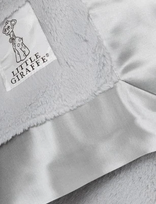 Manta bebé Little Giraffe Luxe piel sintética plateada 29x35 (nueva leer descripción) Foto 1 de 2