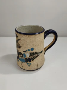 Mexikanischer Tonala Keramik Stein Becher KÜNSTLER signiert Pottery Art Steingut - Bild 1 von 11