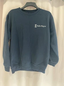 Navy Blue Rolls Royce Sweatshirt Uneek Size Medium - Picture 1 of 6
