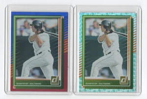 Cal Ripken Jr 2025 Donruss Rocket & Red/Blue parallel #88, 2 card lot w/sleeves - Picture 1 of 2