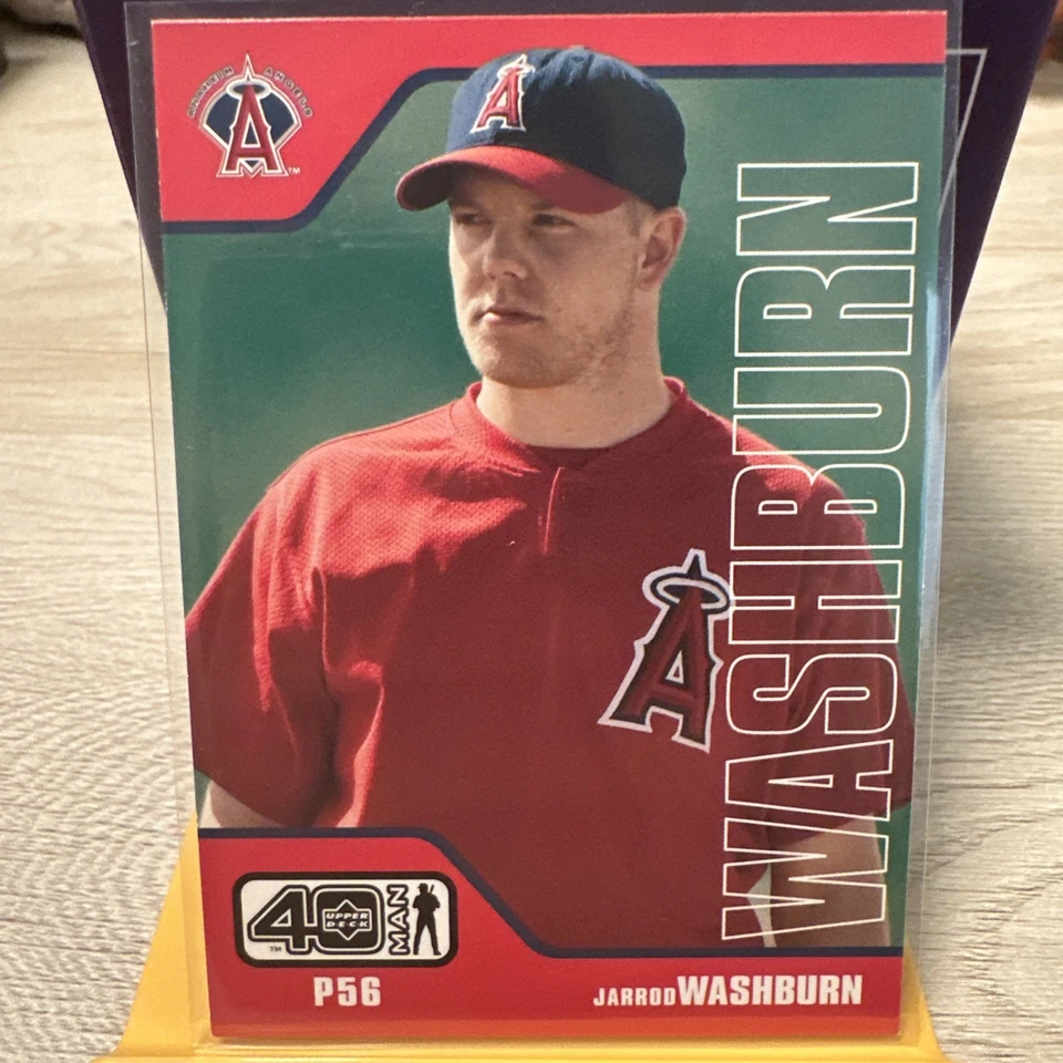 2002 Upper Deck 40 Man - Jarrod Washburn #15 - Image 1 of 2