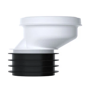 PP0003/A VIVA 40mm Offset Rigid Polypropylene EASI-FIT WC Pan Connector 4" Pipe - Picture 1 of 1