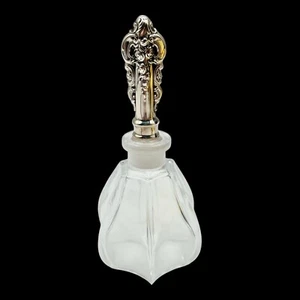 Grande Baroque by Wallace Sterling Silber und Kristall Parfüm Flakon (#2258) - Bild 1 von 3