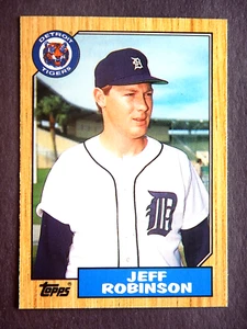 Carta Baseball Jeff Robinson #104T Topps Traded 1987 (Detroit Tigers) - Foto 1 di 2