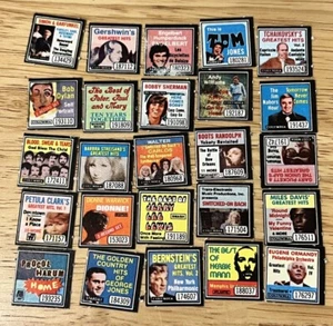 Lot Of 78 Vintage 1960's Barbie Cardboard Mini Album Covers Miles Davis-Zeppelin - Picture 1 of 3